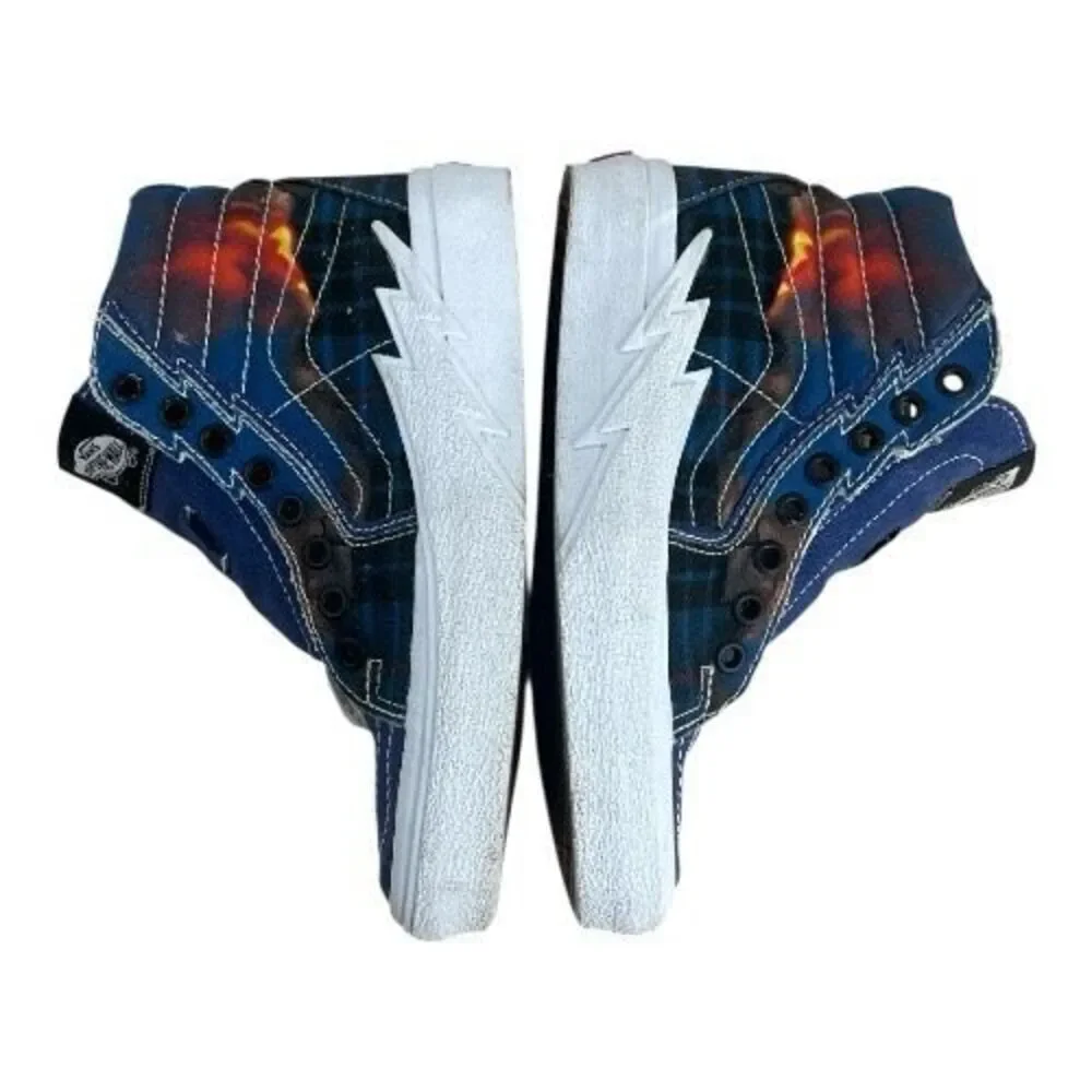 VANS Sk8 Hi Bolt Big Reveal Volcano Blue High Top Sneakers Kids Men 3.5 Women 5